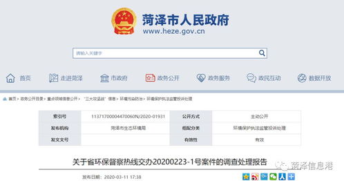 调查处理情况来了 菏泽一化工厂污水暗排地下 木制品厂异味刺鼻 养猪场外排异味